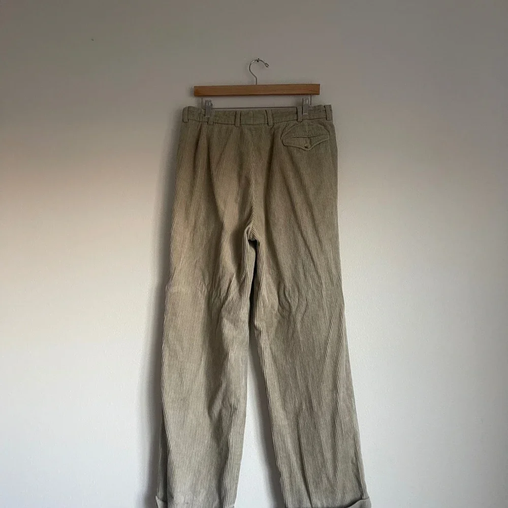 Burberry Beige‎ Corduroy Cotton Trouser Pants Size